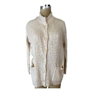 Brazeau Tricot cotton Cozy Cream Women's Sweater